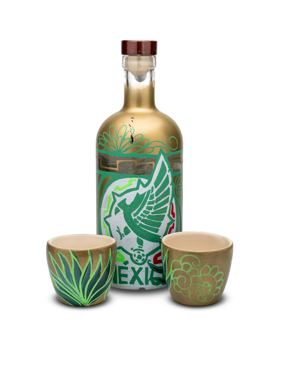 "Trazos del Altiplano" Luxury Case - Warrior Axolotl