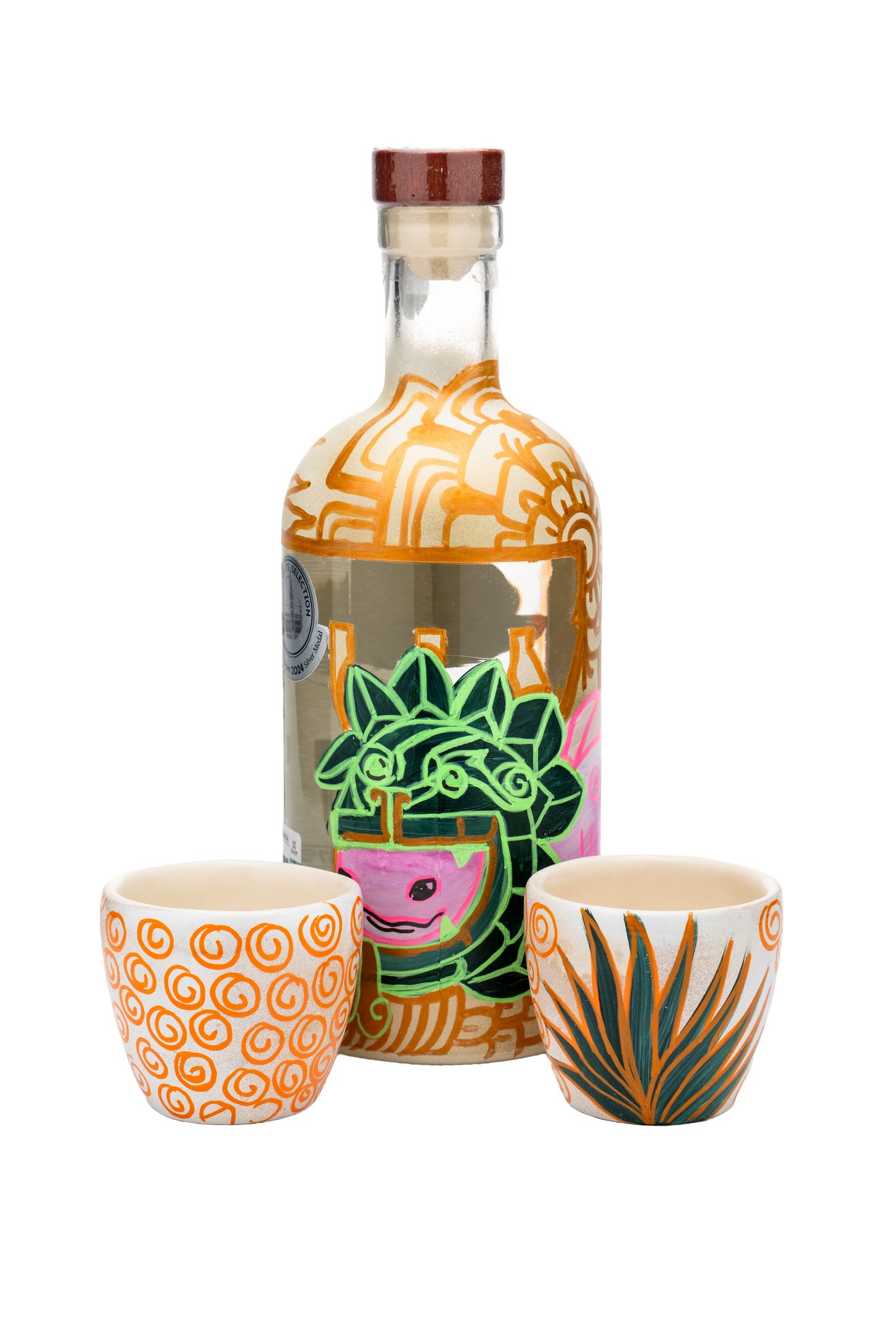 "Trazos del Altiplano" Luxury Case - Warrior Axolotl