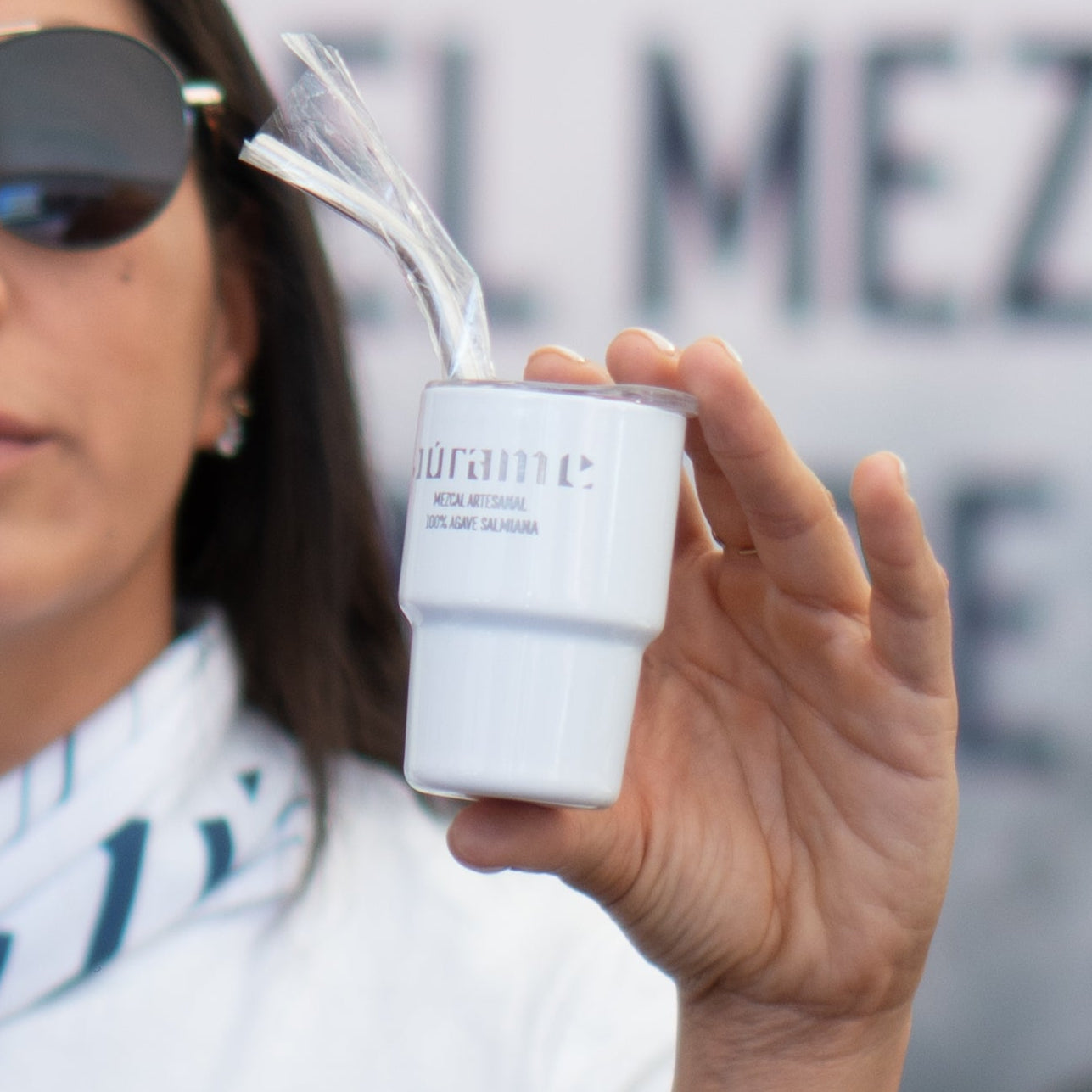 Júrame Salmiana Reposado Mezcal 750 ml + Mini Thermos