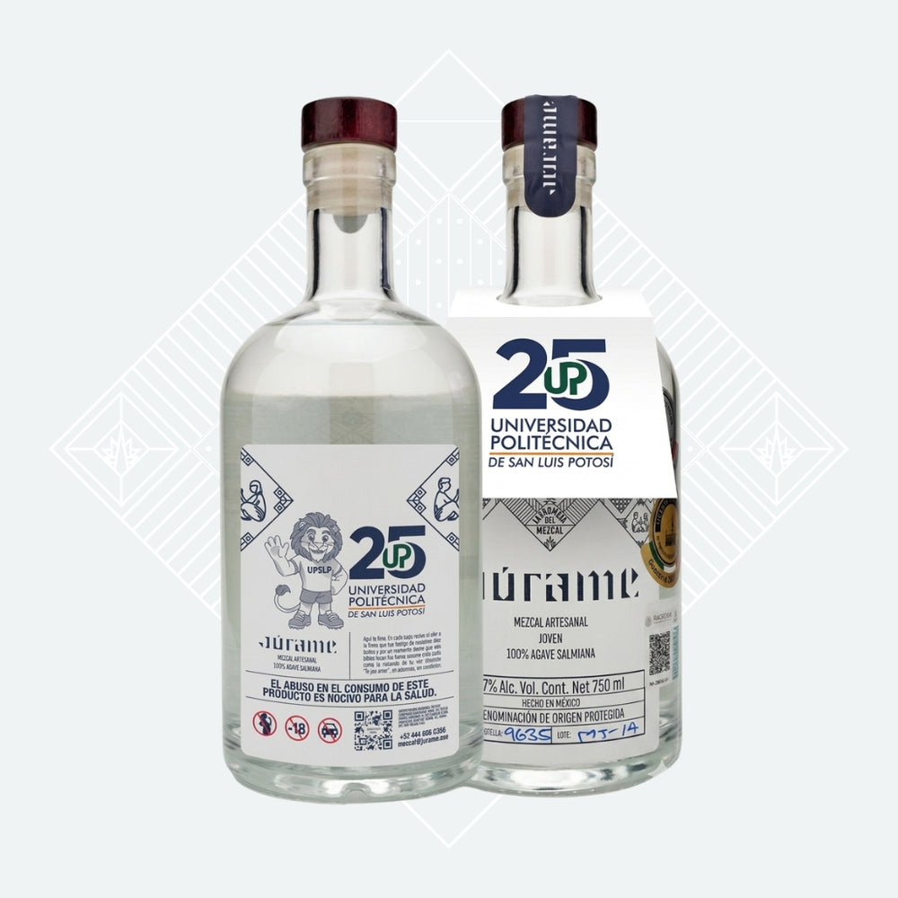 Júrame Salmiana Joven Mezcal - 750 ml // Universidad Politécnica de San Luis 25 Years Special Edition 