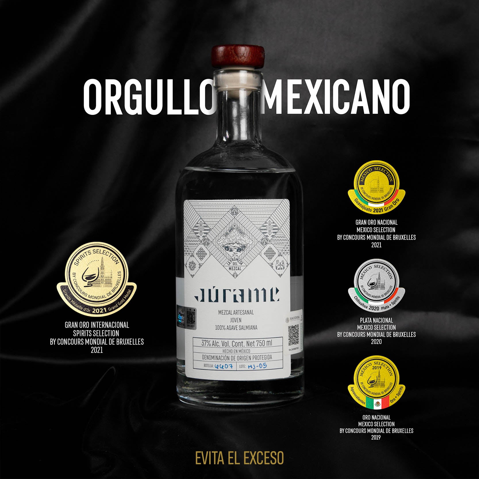 Mezcal Júrame Salmiana Joven 750 ml