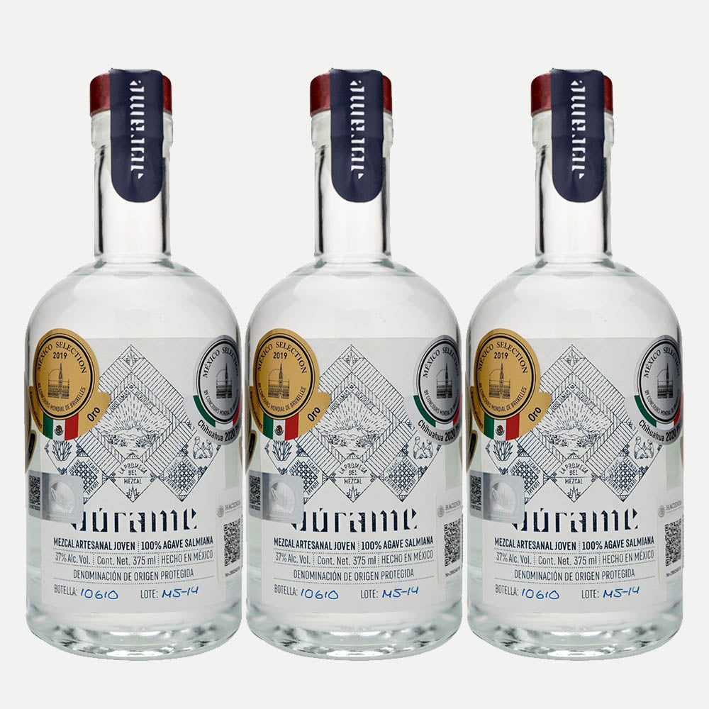 Mezcal Joven Salmiana Júrame - 375 ml (3 botellas)