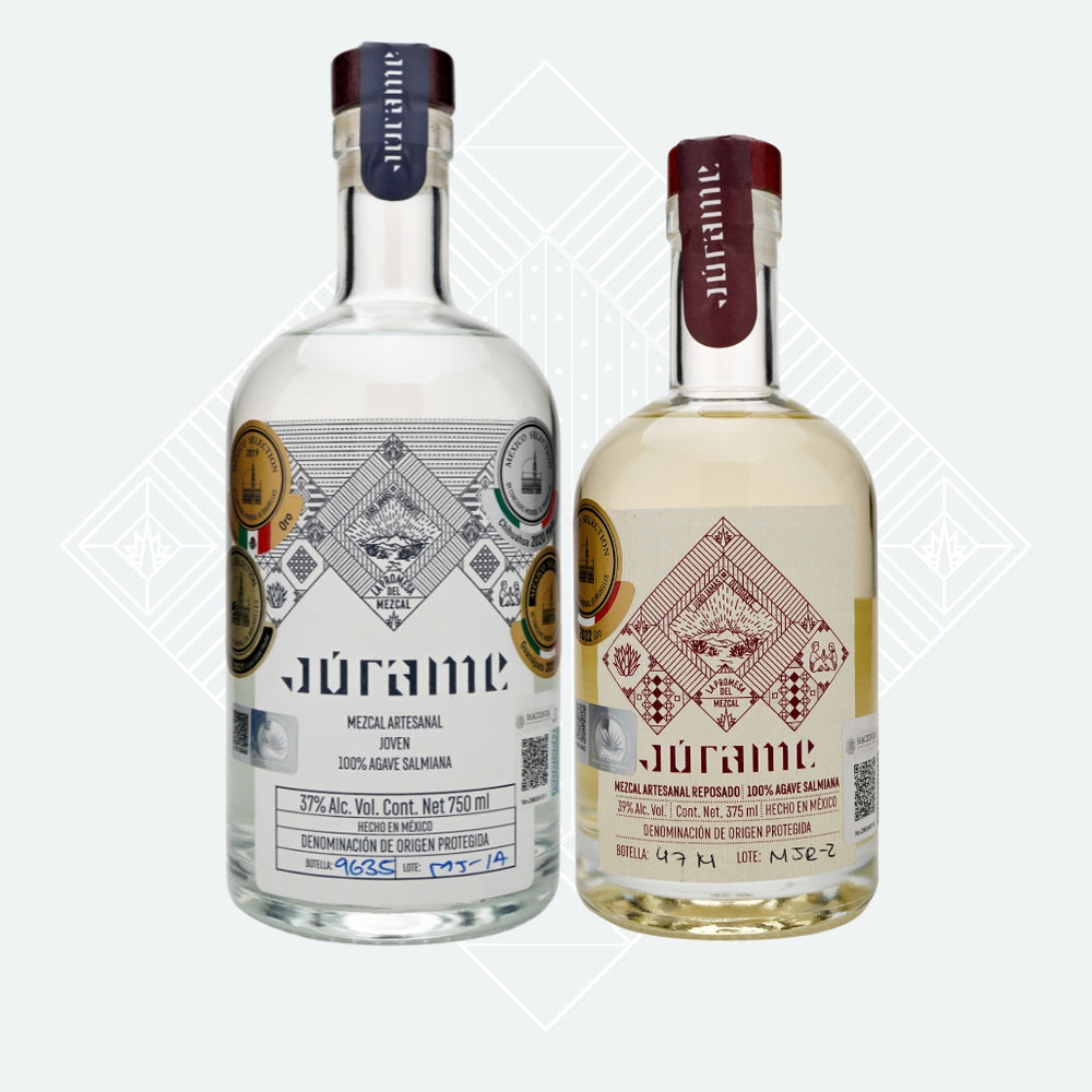Mezcal Salmiana Júrame Joven 750 ml + Reposado 375 ml