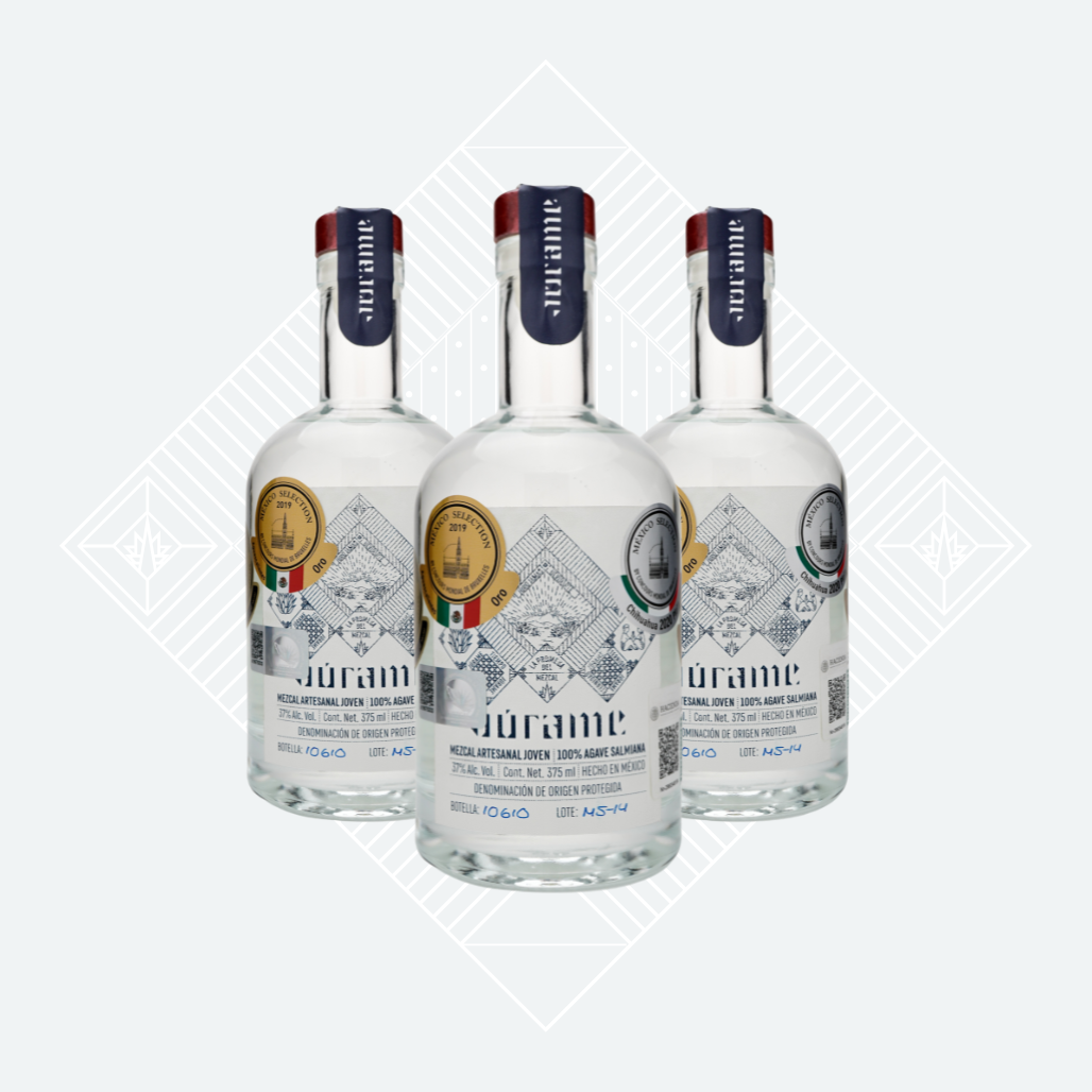 Júrame Salmiana Joven Mezcal 375 ml (3 bottles)