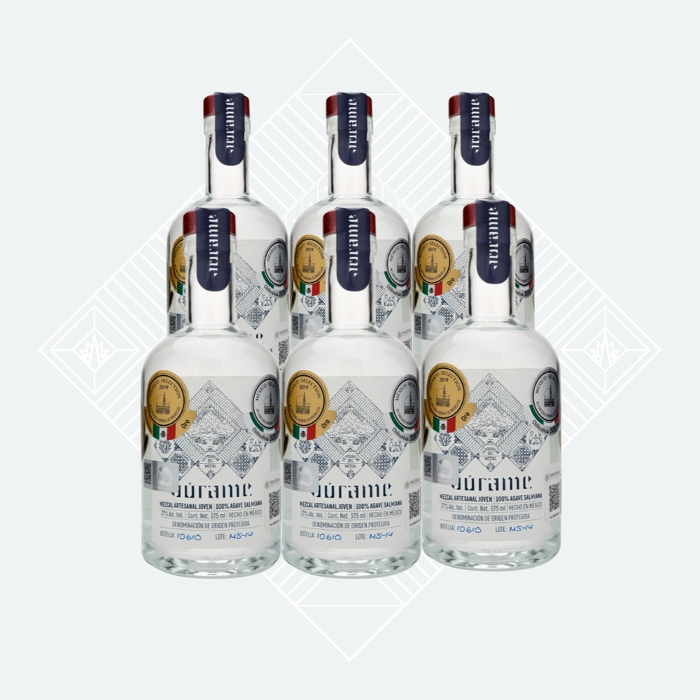 Mezcal Joven Salmiana Júrame 375 ML (6 Botellas)
