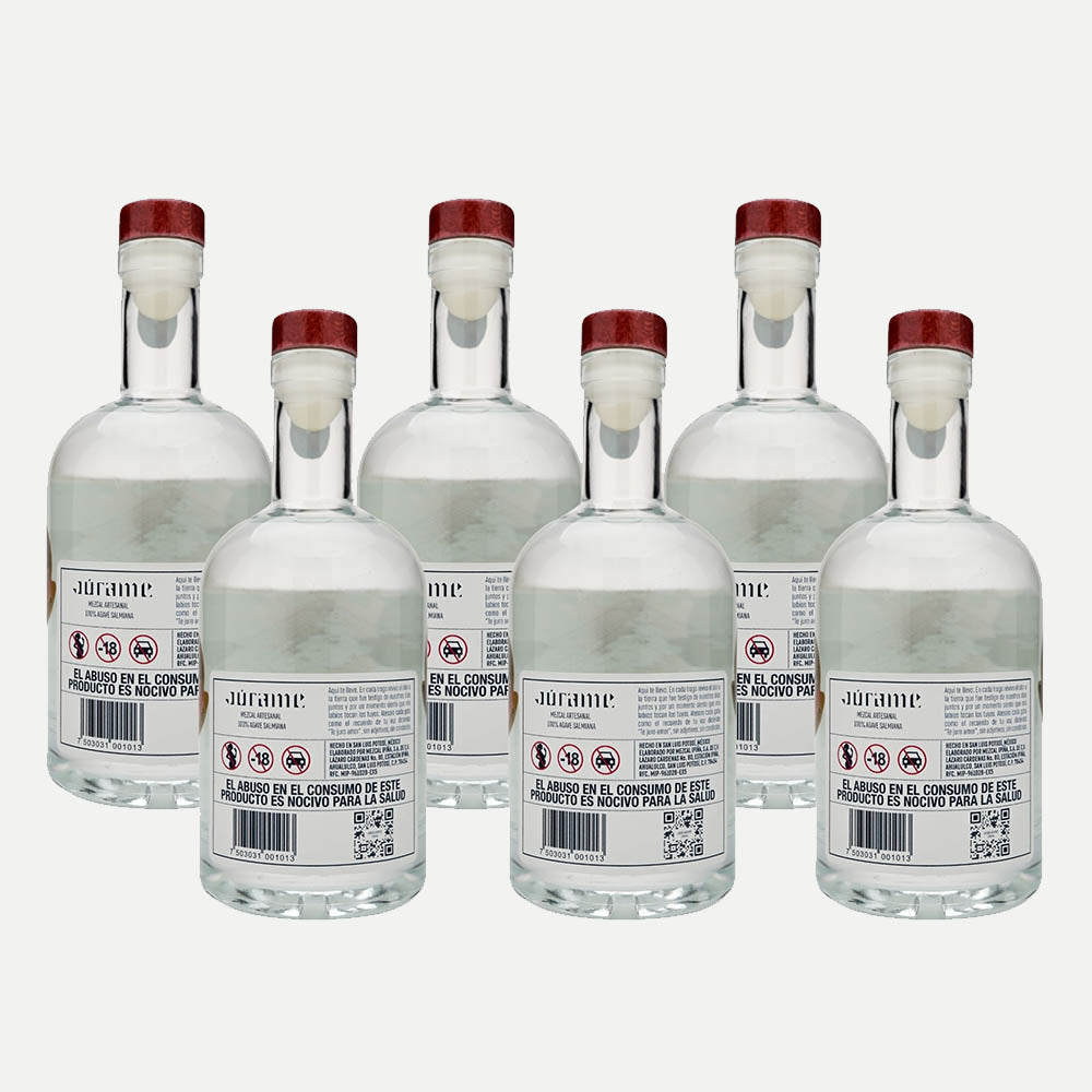 Júrame Salmiana Joven Mezcal 100 ml (6 bottles)