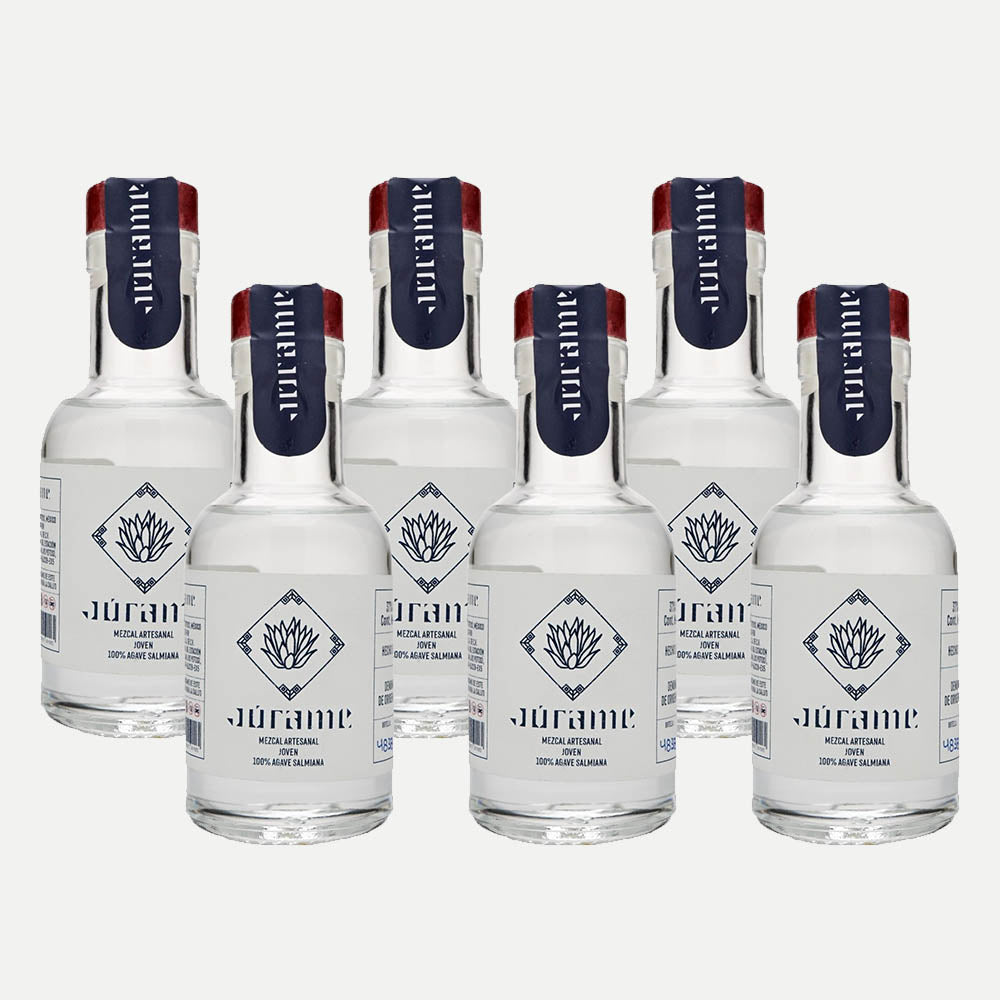 Mezcal Joven Salmiana Júrame 100 ml (6 botellas)