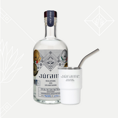 Mini termo + Mezcal Joven Salmiana Júrame 750ml