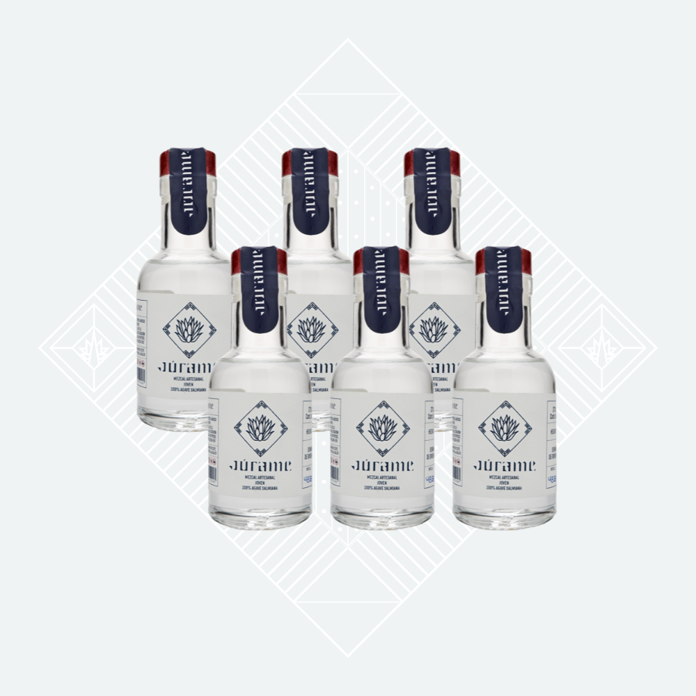 Mezcal Joven Salmiana Júrame 100 ml (6 botellas)