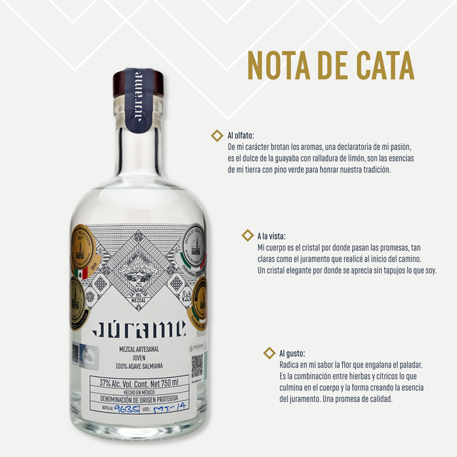 Júrame Salmiana Joven Mezcal – 375 ML (6 Bottles)