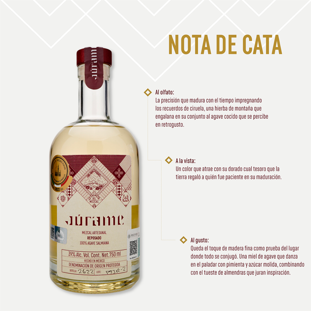 Júrame Salmiana Reposado Mezcal 750 ML (3 bottles)