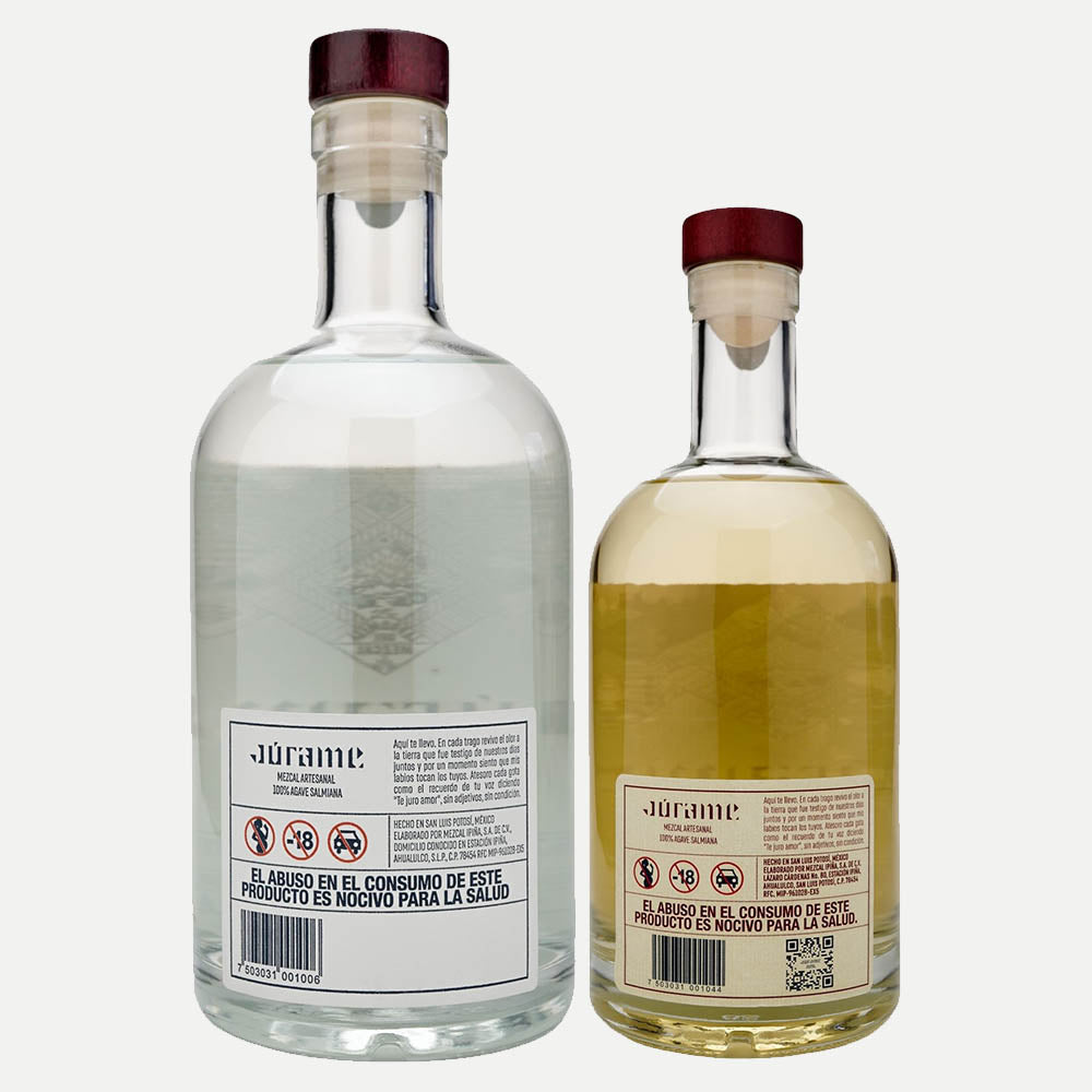 Júrame Salmiana Joven Mezcal 750ml + Reposado 375ml