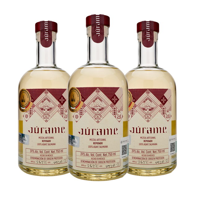 Mezcal Reposado Salmiana Júrame 750 ML (3 botellas)