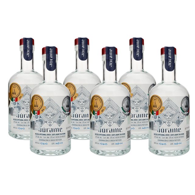 Mezcal Joven Salmiana Júrame 375 ML (6 Botellas)