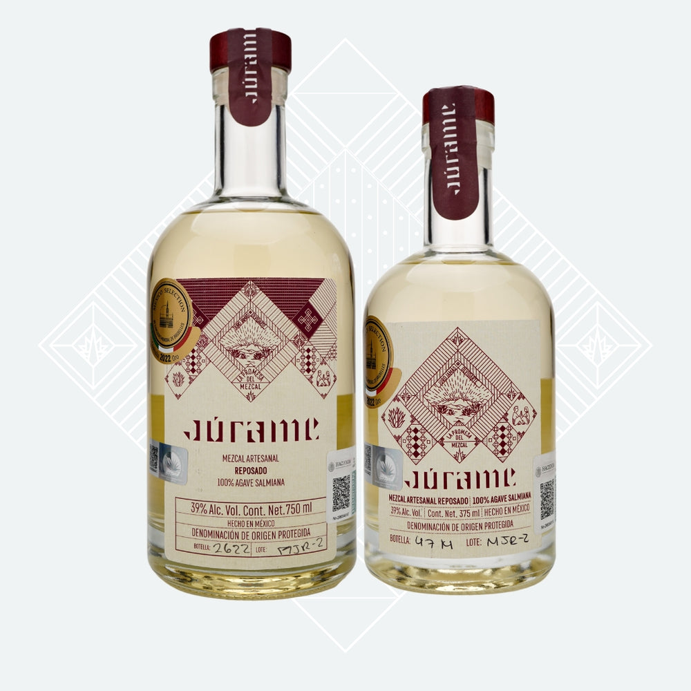 Mezcal Salmiana Júrame Reposado 750 ml + Reposado 375 ml