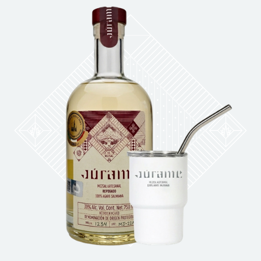 Júrame Salmiana Reposado Mezcal 750 ml + Mini Thermos