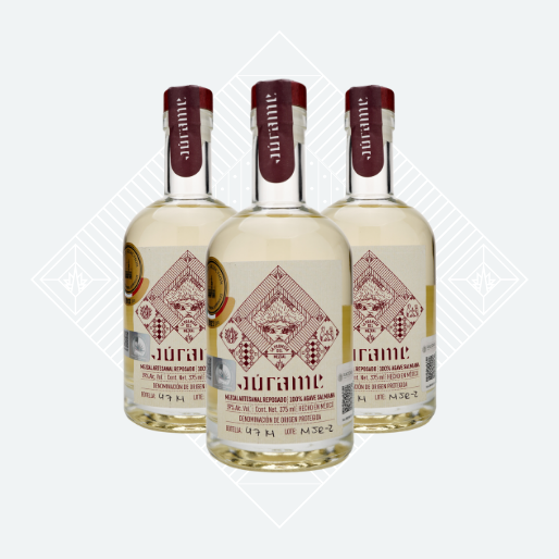 Mezcal Reposado Salmiana Júrame 375 ml (3 botellas)