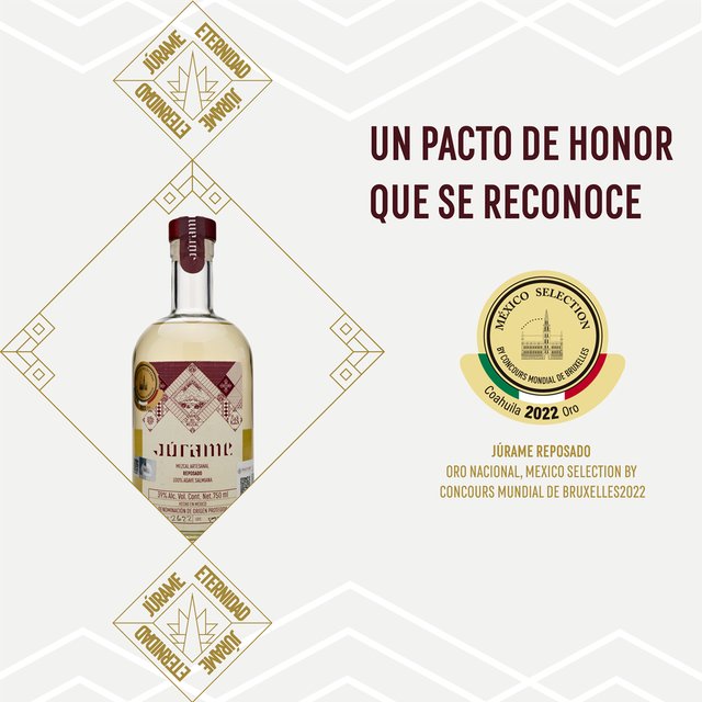 Mezcal Reposado Salmiana Júrame 750 ML (3 botellas)