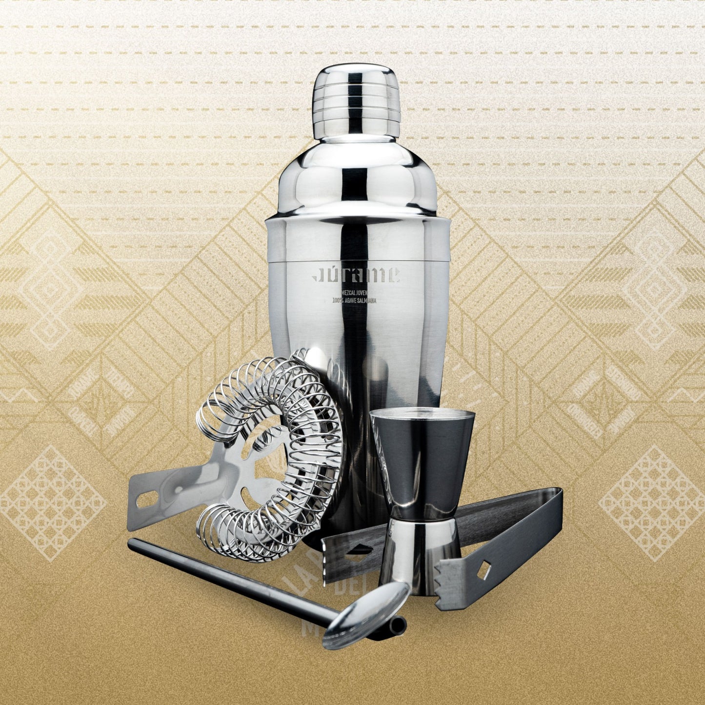 Mixology Pack - 750ml Júrame Joven Mezcal Bottle + Mixology Set